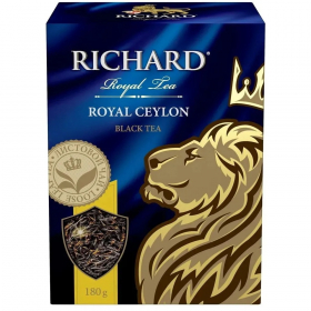 Richard Royal Ceylon черный средний лист, 180гр