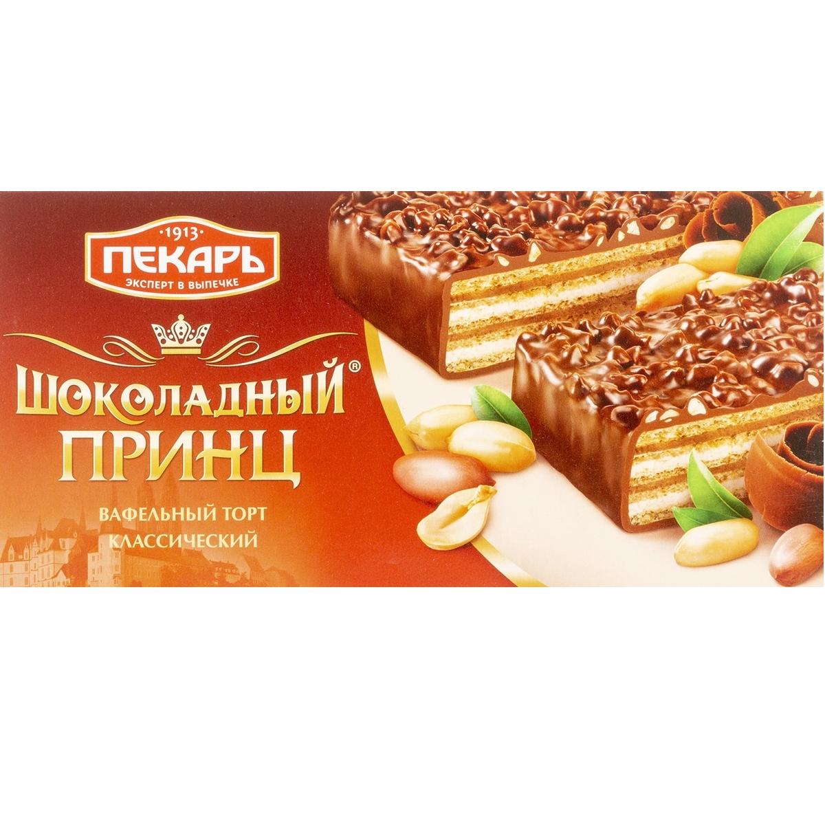 Вафельный торт шоколадный принц рецепт